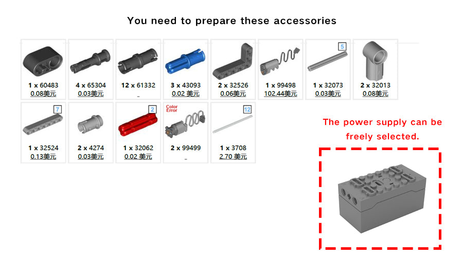 XGREPACK RC Motor Motorized Installation Instructions for LEGO SET 42175-1 - Volvo FMX Truck & EC230 Electric Excavator