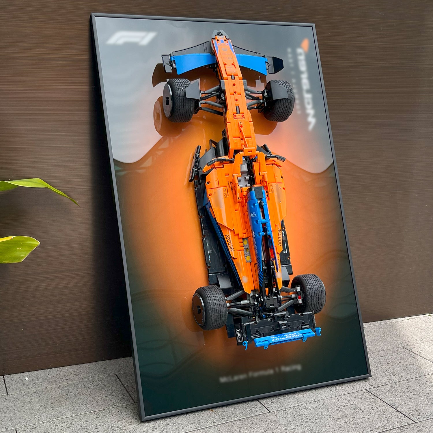 JKZUZU Display Wallboard for Lego Technic 42141 McLaren F1