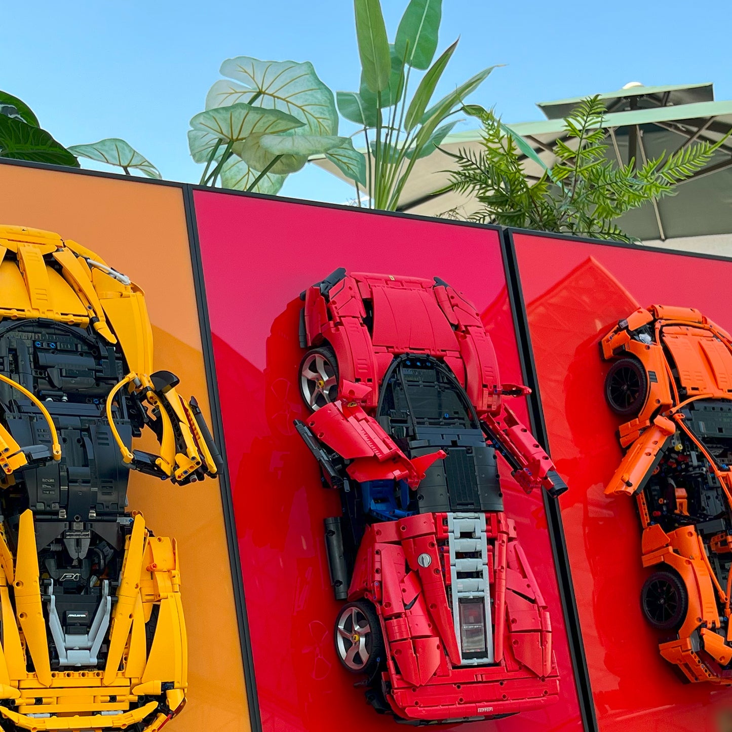 Display Wallboard for Lego technic Ferrari Daytona SP3 42143,Adult Collectibles for Lego Car Wall Mount Building Blocks,Great for Lego Lovers (Only Display Wallboard)
