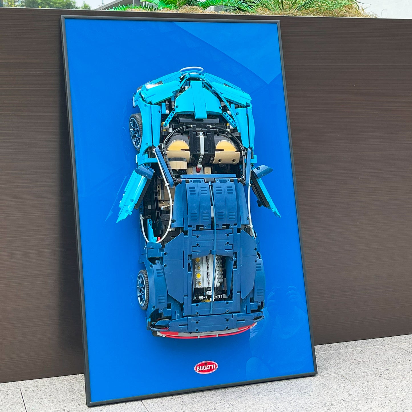 Display Wallboard for LEGO Technic Bugatti Chiron 42083,Adult Collectibles for Lego Car Wall Mount Building Blocks,Great for Lego Lovers (Only Display Wallboard)