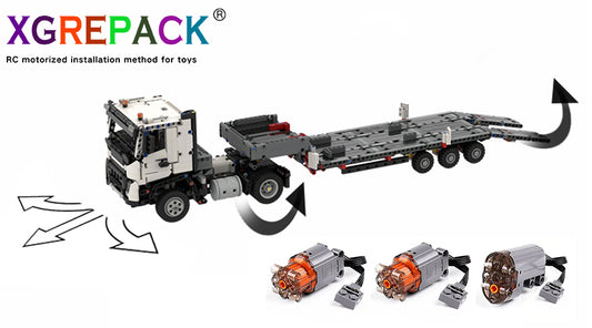 XGREPACK RC Motor Motorized Installation Instructions for LEGO SET 42175-1 - Volvo FMX Truck & EC230 Electric Excavator