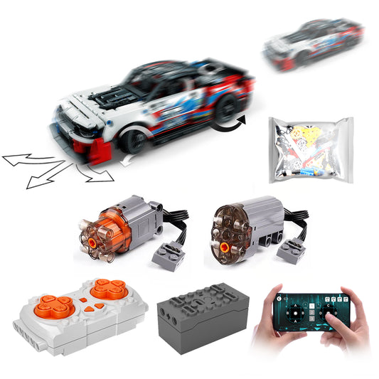 Motorized Motor for Lego Technic NASCAR Next Gen Chevrolet Camaro ZL1 42153 - Does not Include Toy Model,MOC Motor System only (42153-Motorized)