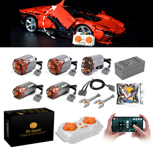 Motorized Motor for Lego 42143 Ferrari Daytona SP3 - Does not Include Toy Model,MOC Motor System only