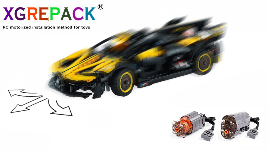 XGREPACK RC Motor Motorized Installation Instructions for LEGO  42151 / 42162 Bugatti Bolide Technic™