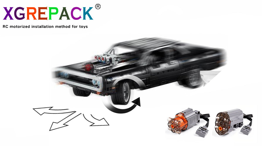 XGREPACK RC Motor Motorized Installation Instructions for LEGO  42111  Fast & Furious Dom's Dodge Charger