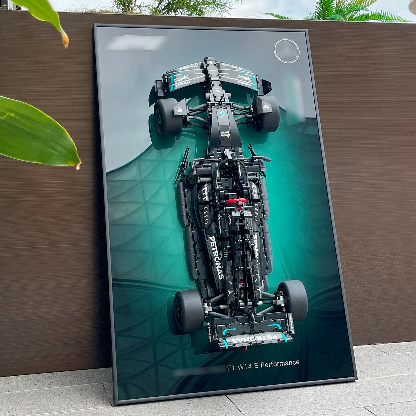JKZUZU Display Wallboard for Lego 42171 Mercedes-AMG F1 W14 E,Adult Collectibles for Lego Car Wall Mount Building Blocks,Great for Lego Lovers (Only Display Wallboard)