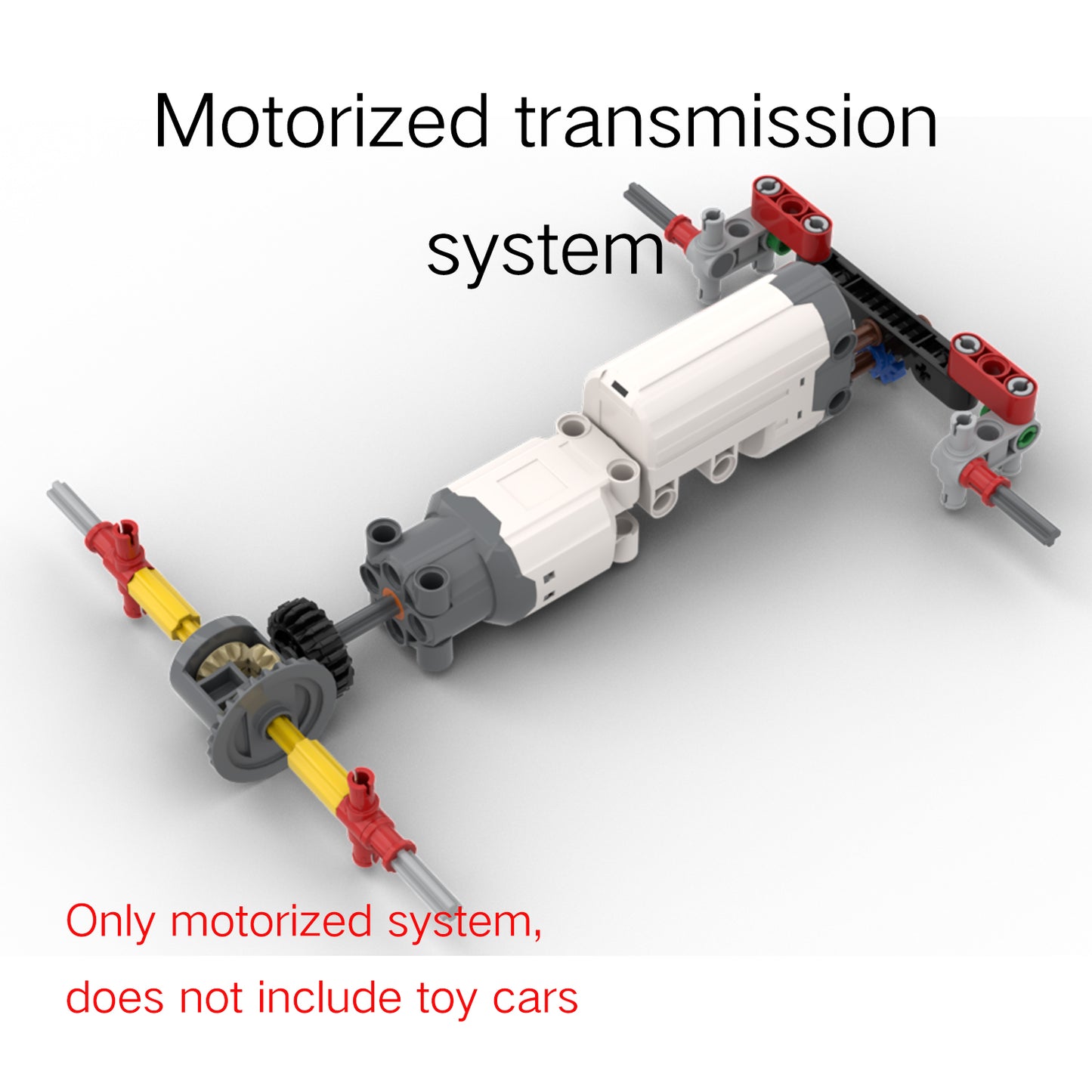 Motorized Motor for Lego Technic NASCAR Next Gen Chevrolet Camaro ZL1 42153 - Does not Include Toy Model,MOC Motor System only (42153-Motorized)