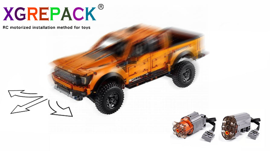 XGREPACK RC Motor Motorized Installation Instructions for LEGO 42126 Ford® F-150 Raptor