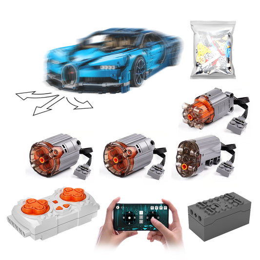 Motorized Motor for Lego Technic Bugatti Chiron 42083 - Does not Include Toy Model,MOC Motor System only (42083-Motorized)