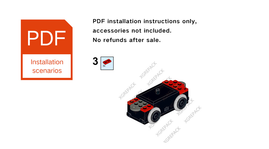 XGREPACK RC Motor Motorized Installation Instructions for LEGO 76423 Harry Potter Train