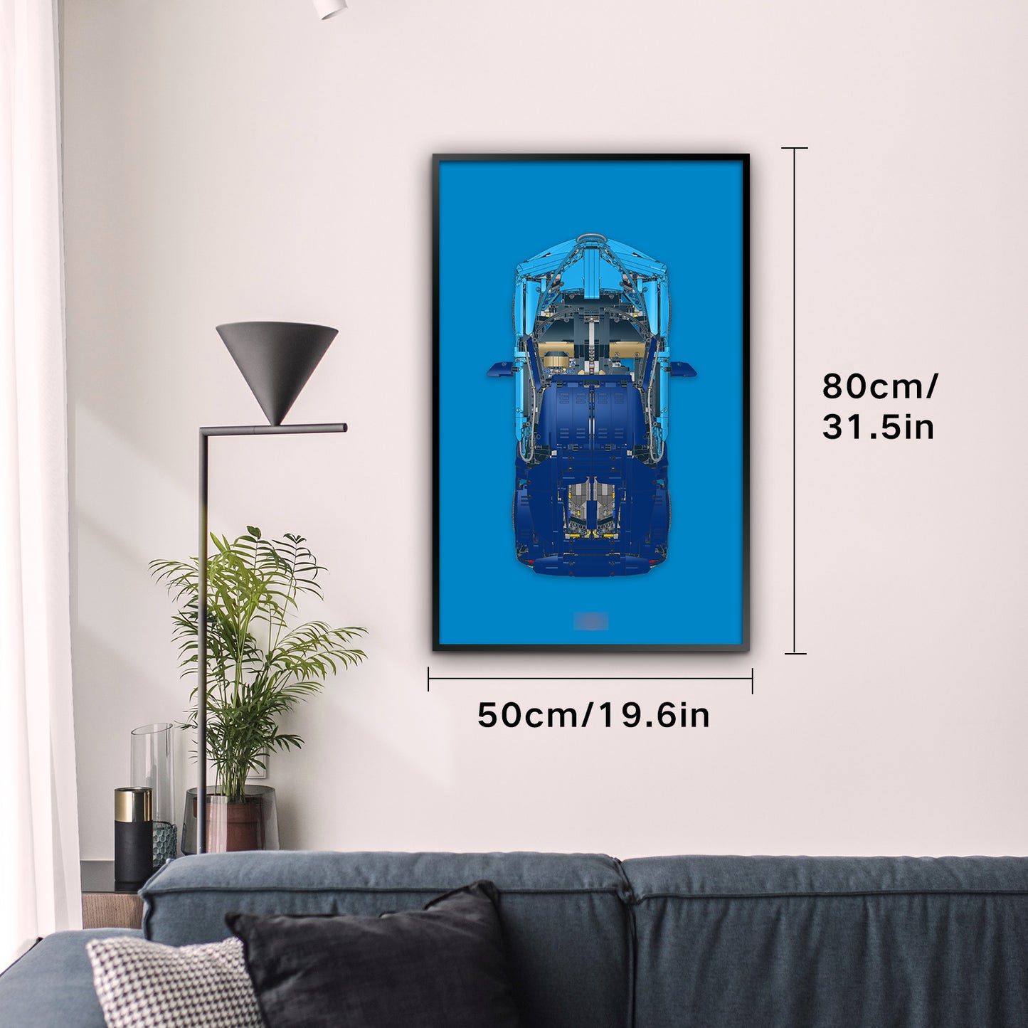 Display Wallboard for LEGO Technic Bugatti Chiron 42083,Adult Collectibles for Lego Car Wall Mount Building Blocks,Great for Lego Lovers (Only Display Wallboard)