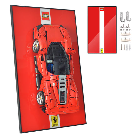 Display Wallboard for Lego technic Ferrari Daytona SP3 42143,Adult Collectibles for Lego Car Wall Mount Building Blocks