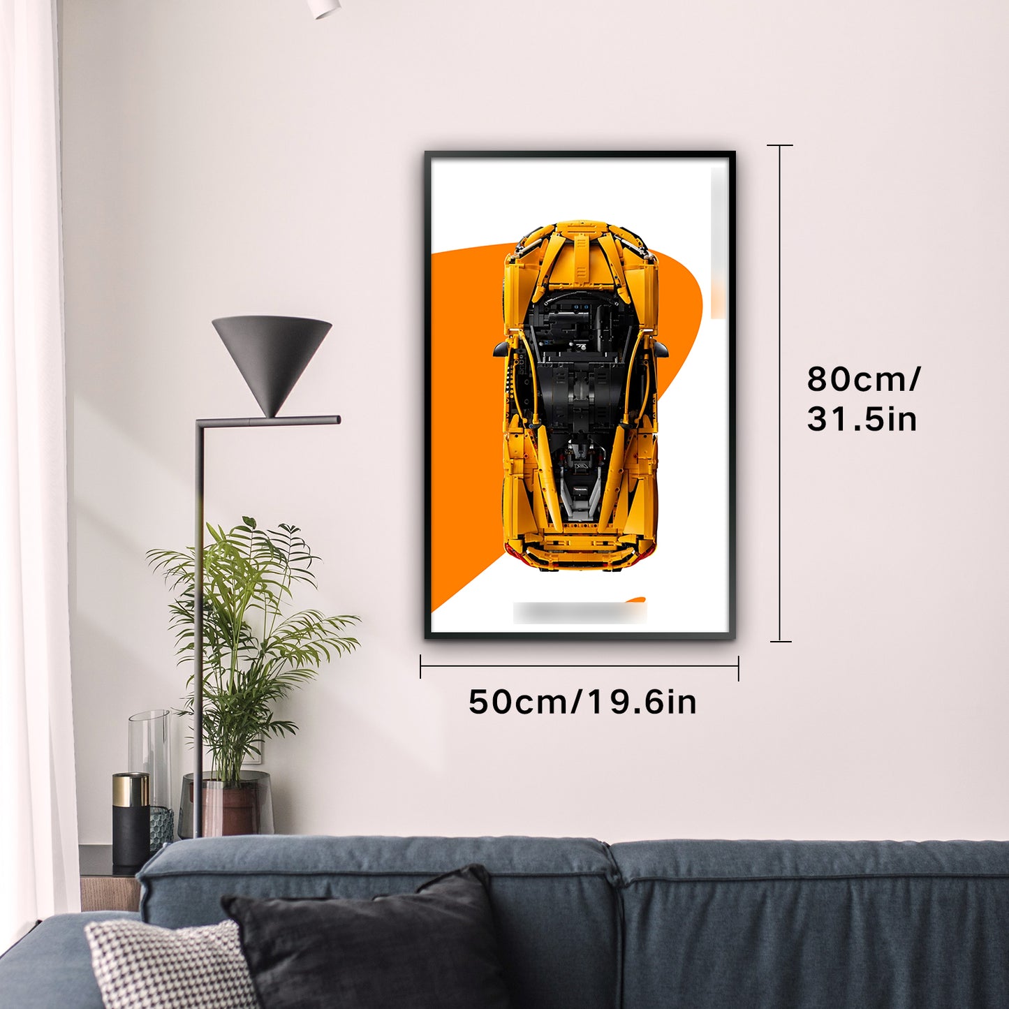 Display Wallboard for Lego technic 42172 mclaren p1,Adult Collectibles for Lego Car Wall Mount Building Blocks,Great for Lego Lovers (Only Display Wallboard)