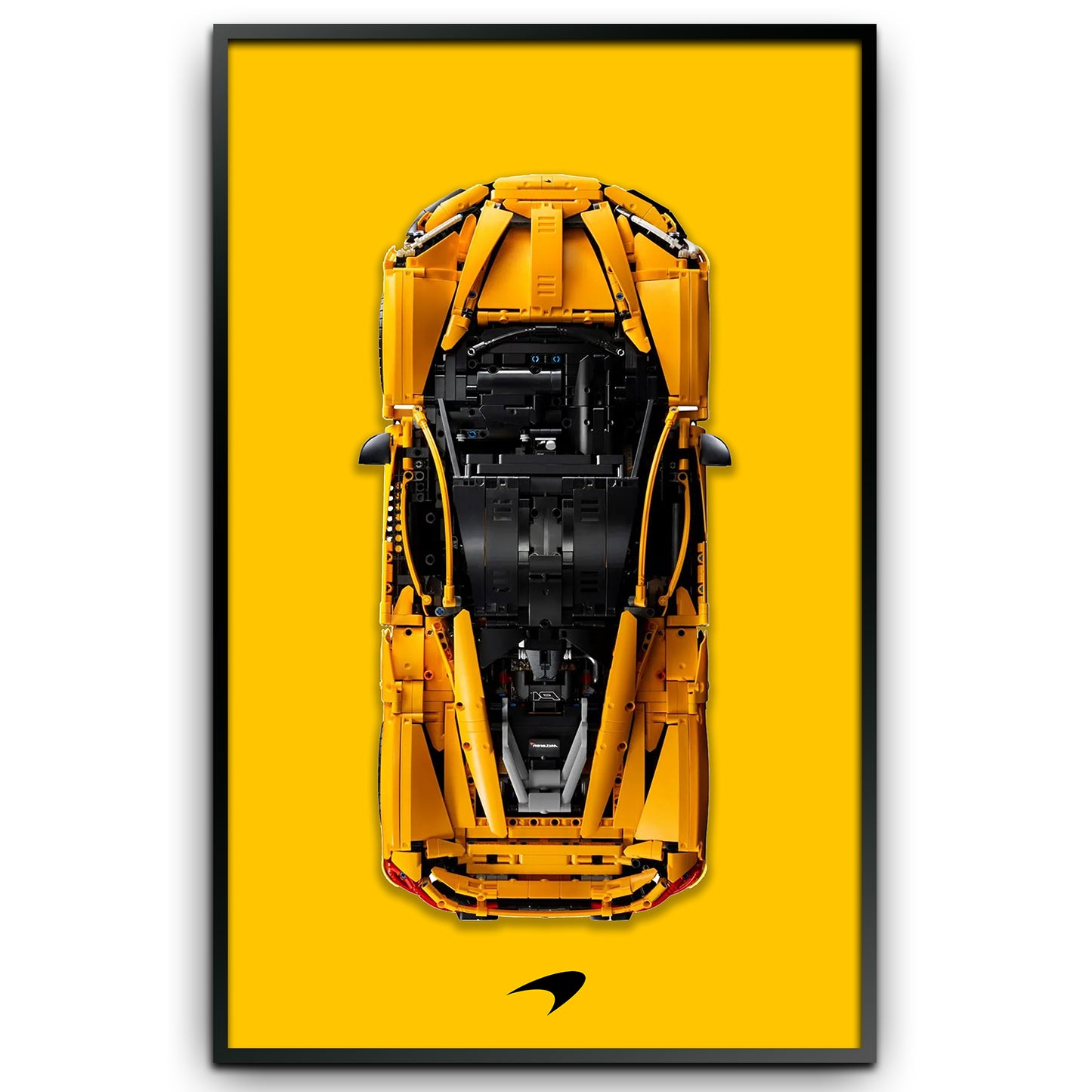 Display Wall Mount Board for LEGO 42172 McLaren P1,Adult Collectibles Gifts for Lego Car Wall Mount (Only Display Wallboard)