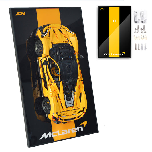 Display Wall Mount Board for LEGO 42172 McLaren P1,Adult Collectibles Gifts for Lego Car Wall Mount (Only Display Wallboard)（复制）