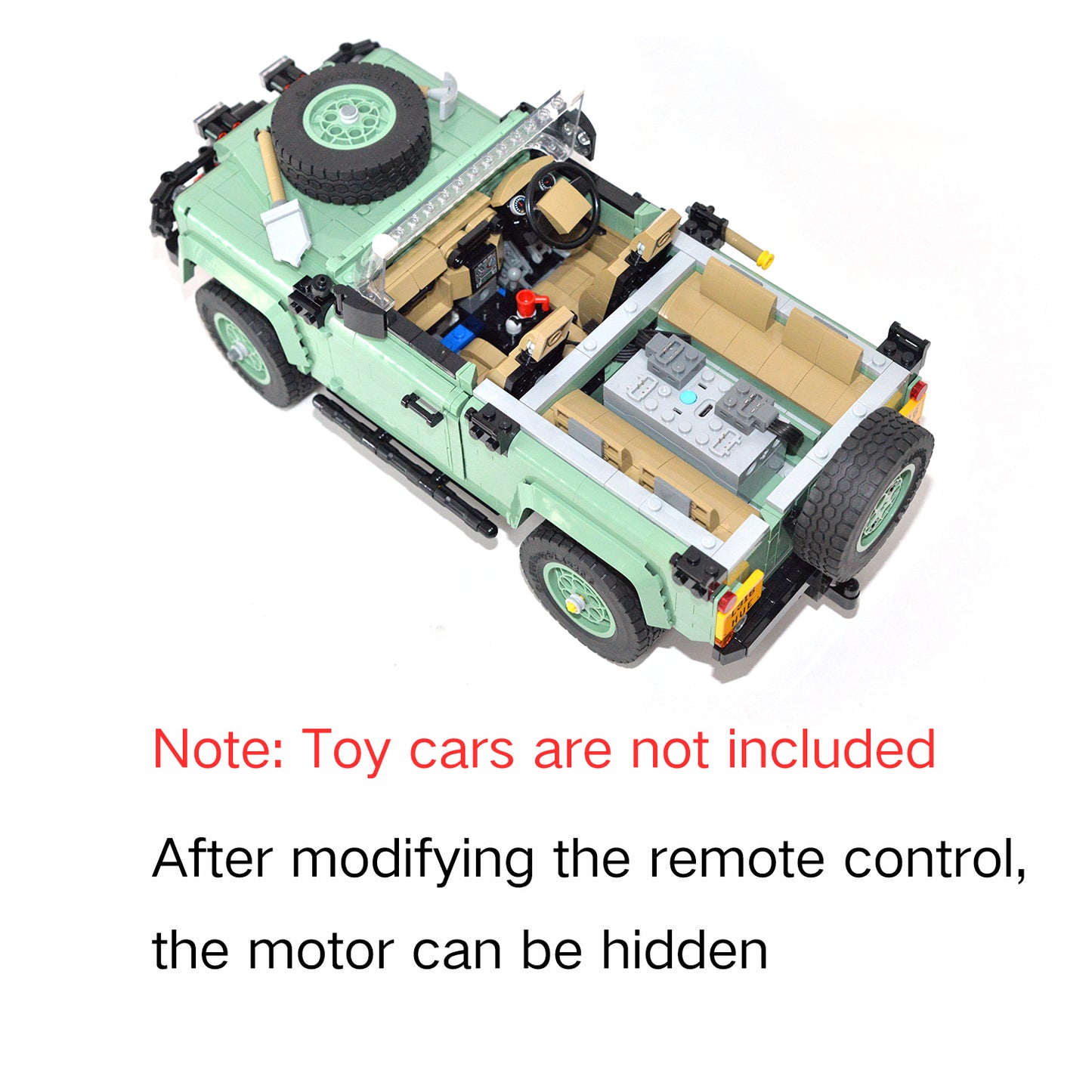 Motorized Motor for Lego Icons Land Rover Classic Defender 90 10317 - Does not Include Toy Model,MOC Motor System only (10317-Motorized)