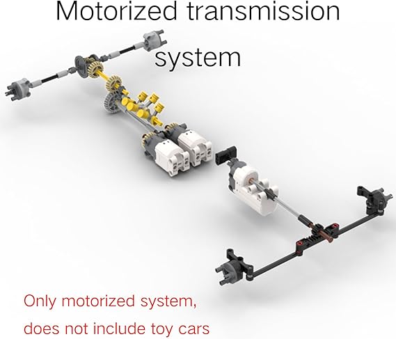 Motorized Motor for Lego 42171 Mercedes-AMG F1 W14 E - Does not Include Toy Model,MOC Motor System only