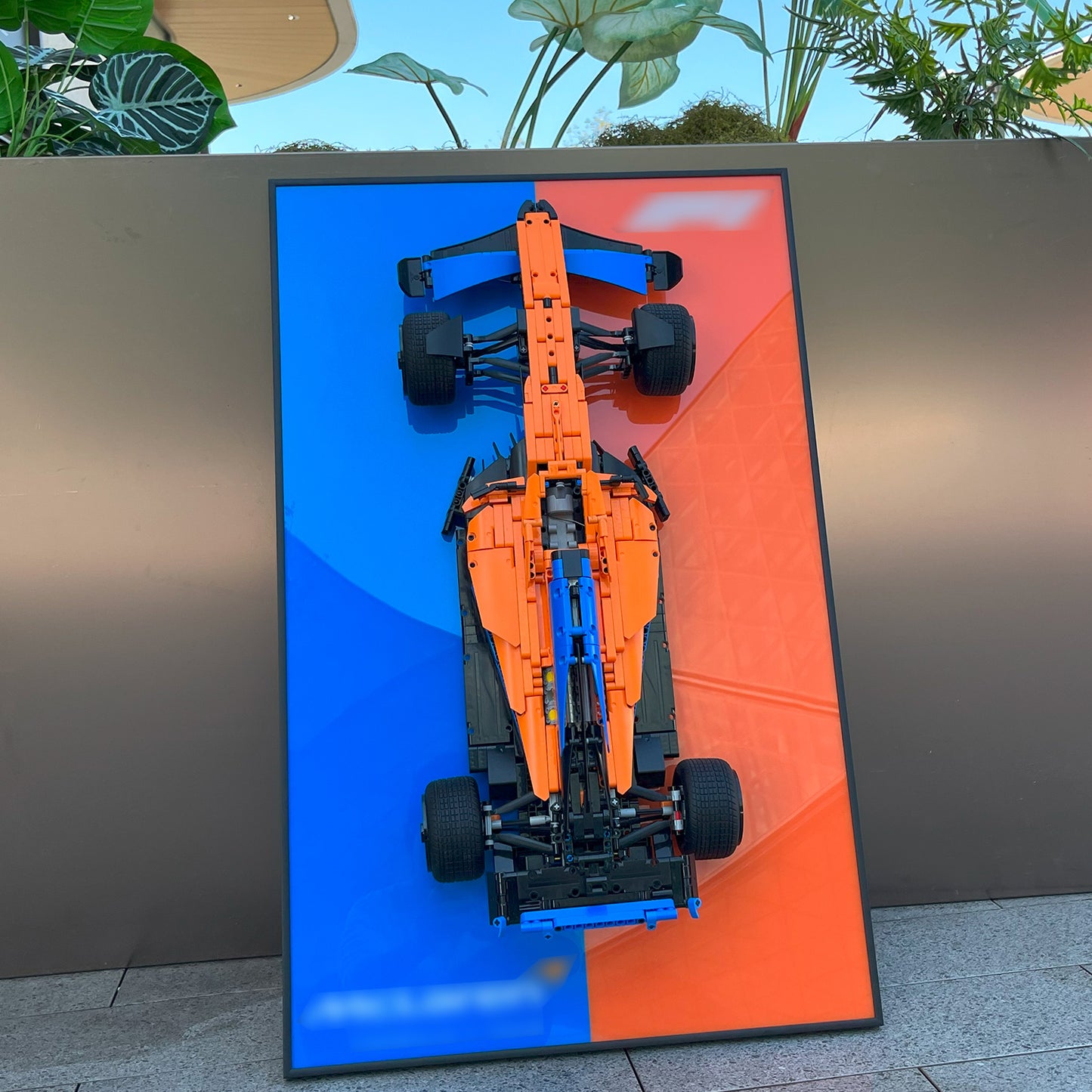 Display Wallboard for Lego 42141 technic mclaren Formula 1,Adult Collectibles for Lego Car Wall Mount Building Blocks,Great for Lego Lovers (Only Display Wallboard)