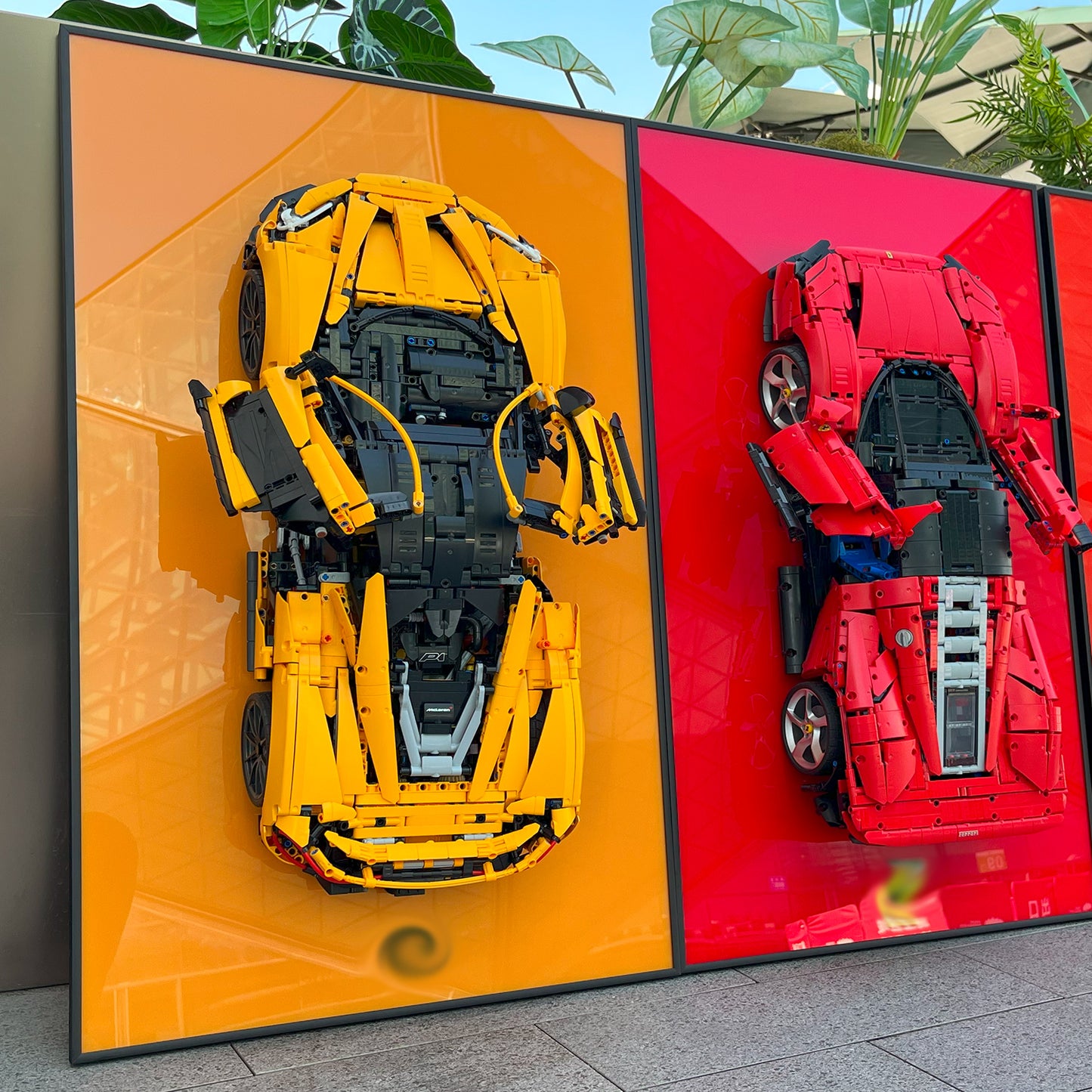 JKZUZU Display Wall Mount Board for LEGO 42172 McLaren P1,Adult Collectibles Gifts for Lego Car Wall Mount (Only Display Wallboard)