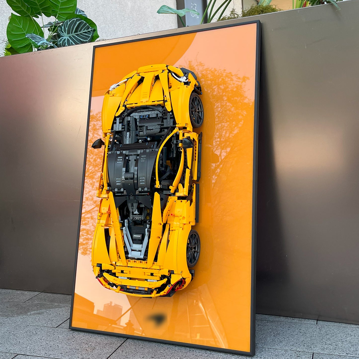 JKZUZU Display Wall Mount Board for LEGO 42172 McLaren P1,Adult Collectibles Gifts for Lego Car Wall Mount (Only Display Wallboard)