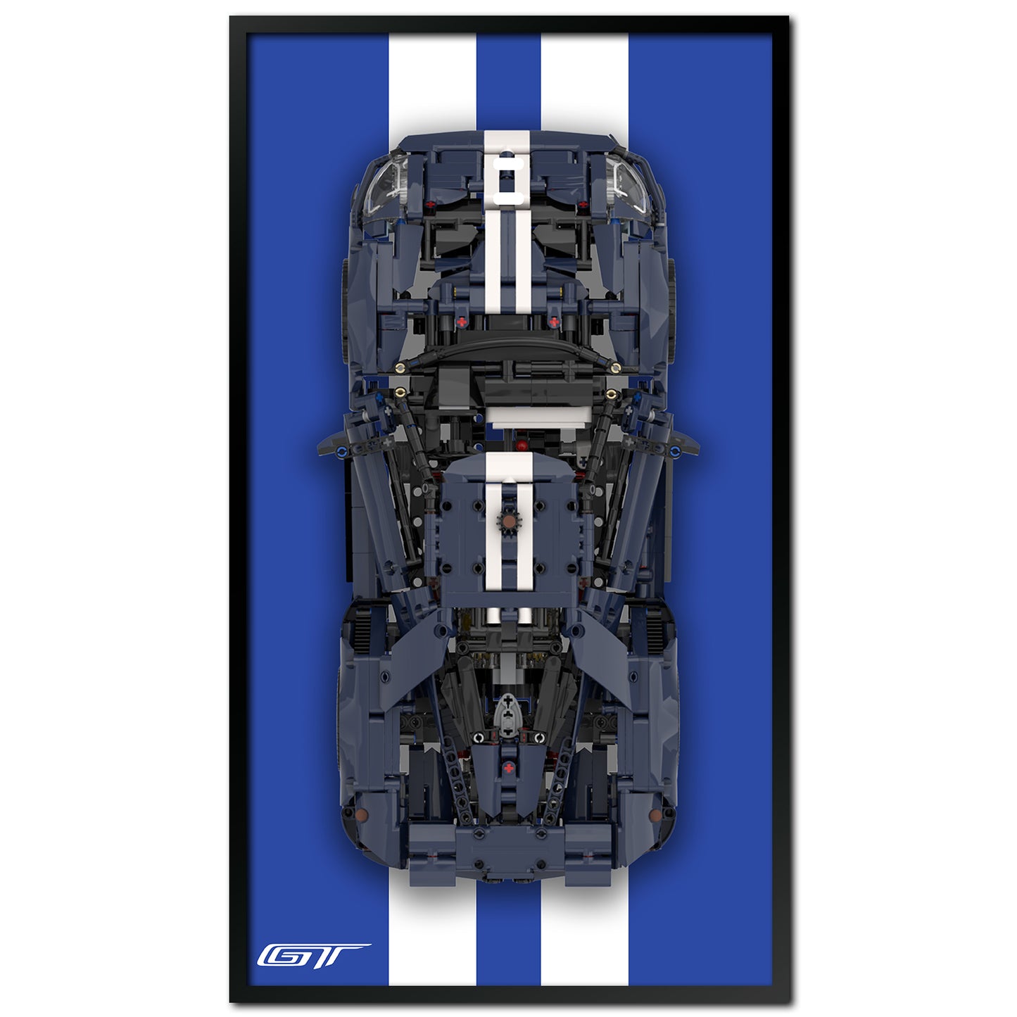 Display Wall Mount Board for Lego Technic 2022 Ford GT 42154,Adult Collectibles Gifts for Lego Car Wall Mount - 11x19.6inch (Only Display Wallboard) (42154-Display Wall)